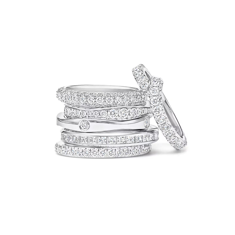 925 Sterling Silver Inlaid Zircon Ring